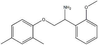 2-(2,4-dimethylphenoxy)-1-(2-methoxyphenyl)ethanamine Struktur