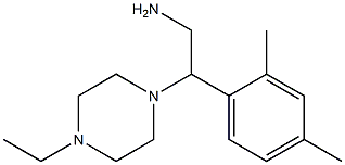 2-(2,4-dimethylphenyl)-2-(4-ethylpiperazin-1-yl)ethanamine Struktur