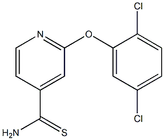 2-(2,5-dichlorophenoxy)pyridine-4-carbothioamide Struktur