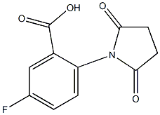 2-(2,5-dioxopyrrolidin-1-yl)-5-fluorobenzoic acid Struktur