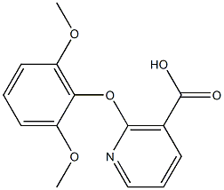 2-(2,6-dimethoxyphenoxy)nicotinic acid Struktur