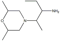 2-(2,6-dimethylmorpholin-4-yl)-1-ethylpropylamine Struktur