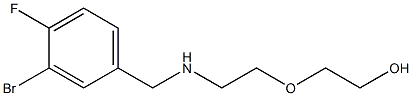 2-(2-{[(3-bromo-4-fluorophenyl)methyl]amino}ethoxy)ethan-1-ol Struktur