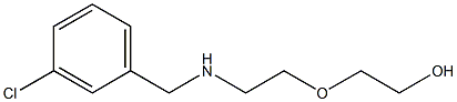 2-(2-{[(3-chlorophenyl)methyl]amino}ethoxy)ethan-1-ol Struktur