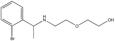 2-(2-{[1-(2-bromophenyl)ethyl]amino}ethoxy)ethan-1-ol Struktur