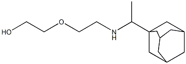 2-(2-{[1-(adamantan-1-yl)ethyl]amino}ethoxy)ethan-1-ol Struktur