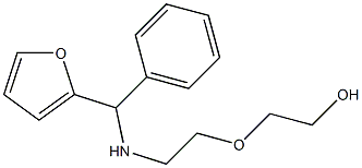 2-(2-{[furan-2-yl(phenyl)methyl]amino}ethoxy)ethan-1-ol Struktur