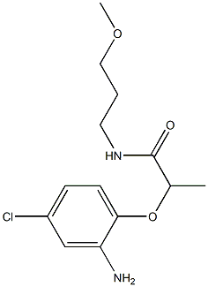 2-(2-amino-4-chlorophenoxy)-N-(3-methoxypropyl)propanamide Struktur