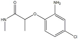 2-(2-amino-4-chlorophenoxy)-N-methylpropanamide Struktur