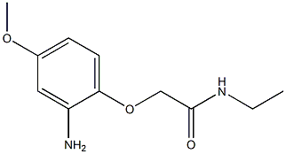 2-(2-amino-4-methoxyphenoxy)-N-ethylacetamide Struktur