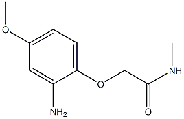 2-(2-amino-4-methoxyphenoxy)-N-methylacetamide Struktur