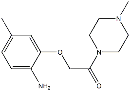 2-(2-amino-5-methylphenoxy)-1-(4-methylpiperazin-1-yl)ethan-1-one Struktur