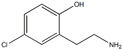 2-(2-aminoethyl)-4-chlorophenol Struktur