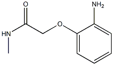 2-(2-aminophenoxy)-N-methylacetamide Struktur