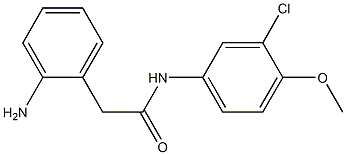 2-(2-aminophenyl)-N-(3-chloro-4-methoxyphenyl)acetamide Struktur