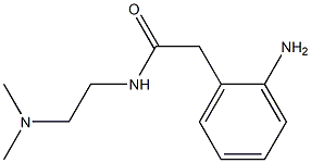 2-(2-aminophenyl)-N-[2-(dimethylamino)ethyl]acetamide Struktur