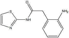 2-(2-aminophenyl)-N-1,3-thiazol-2-ylacetamide Struktur