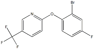 2-(2-bromo-4-fluorophenoxy)-5-(trifluoromethyl)pyridine Struktur