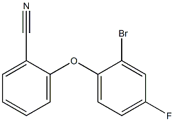 2-(2-bromo-4-fluorophenoxy)benzonitrile Struktur