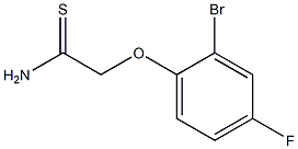 2-(2-bromo-4-fluorophenoxy)ethanethioamide Struktur