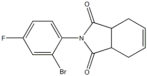 2-(2-bromo-4-fluorophenyl)-2,3,3a,4,7,7a-hexahydro-1H-isoindole-1,3-dione Struktur