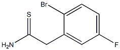 2-(2-bromo-5-fluorophenyl)ethanethioamide Struktur