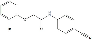 2-(2-bromophenoxy)-N-(4-cyanophenyl)acetamide Struktur