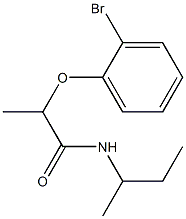 2-(2-bromophenoxy)-N-(butan-2-yl)propanamide Struktur