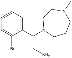 2-(2-bromophenyl)-2-(4-methyl-1,4-diazepan-1-yl)ethan-1-amine Struktur