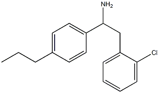 2-(2-chlorophenyl)-1-(4-propylphenyl)ethan-1-amine Struktur