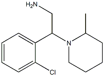 2-(2-chlorophenyl)-2-(2-methylpiperidin-1-yl)ethanamine Struktur