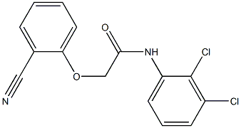 2-(2-cyanophenoxy)-N-(2,3-dichlorophenyl)acetamide Struktur