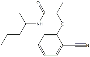 2-(2-cyanophenoxy)-N-(pentan-2-yl)propanamide Struktur