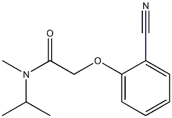 2-(2-cyanophenoxy)-N-isopropyl-N-methylacetamide Struktur