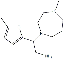 2-(4-methyl-1,4-diazepan-1-yl)-2-(5-methylfuran-2-yl)ethan-1-amine Struktur