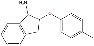 2-(4-methylphenoxy)-2,3-dihydro-1H-inden-1-amine Struktur