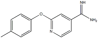 2-(4-methylphenoxy)pyridine-4-carboximidamide Struktur