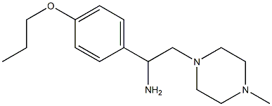 2-(4-methylpiperazin-1-yl)-1-(4-propoxyphenyl)ethanamine Struktur