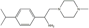 2-(4-methylpiperazin-1-yl)-1-[4-(propan-2-yl)phenyl]ethan-1-amine Struktur