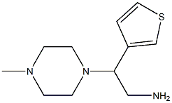 2-(4-methylpiperazin-1-yl)-2-thien-3-ylethanamine Struktur