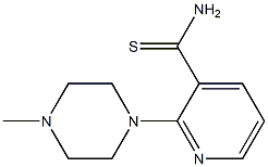 2-(4-methylpiperazin-1-yl)pyridine-3-carbothioamide Struktur