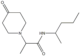 2-(4-oxopiperidin-1-yl)-N-(pentan-2-yl)propanamide Struktur