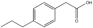 2-(4-propylphenyl)acetic acid Struktur