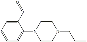 2-(4-propylpiperazin-1-yl)benzaldehyde Struktur