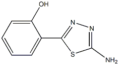 2-(5-amino-1,3,4-thiadiazol-2-yl)phenol Struktur