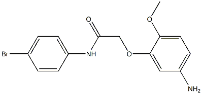 2-(5-amino-2-methoxyphenoxy)-N-(4-bromophenyl)acetamide Struktur