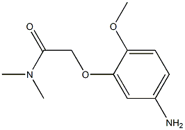 2-(5-amino-2-methoxyphenoxy)-N,N-dimethylacetamide Struktur