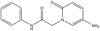 2-(5-amino-2-oxo-1,2-dihydropyridin-1-yl)-N-phenylacetamide Struktur