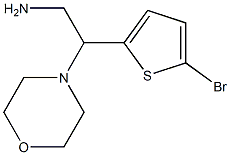 2-(5-bromothiophen-2-yl)-2-(morpholin-4-yl)ethan-1-amine Struktur