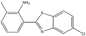 2-(5-chloro-1,3-benzothiazol-2-yl)-6-methylaniline Struktur